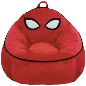 Marvel Spiderman Compressed Foam Bean Bag Chair for Kids, Red