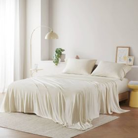Cotton Blend Jersey Knit All Season Sheet Set King
