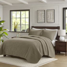 3 Piece Luxurious Oversized Quilt Set (Color: as Pic)
